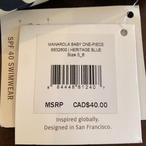 NWT size 3-6 Tea Collection Swimsuit - Picture 2 of 2